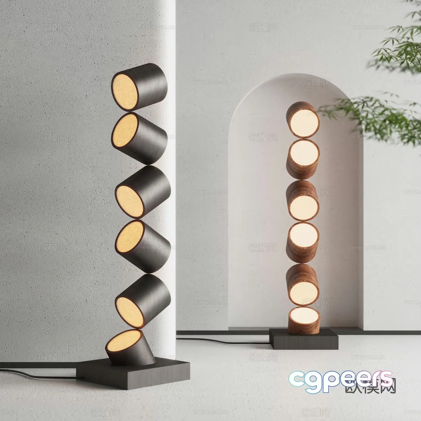 Jijifeng Floor Lamp 3D Model