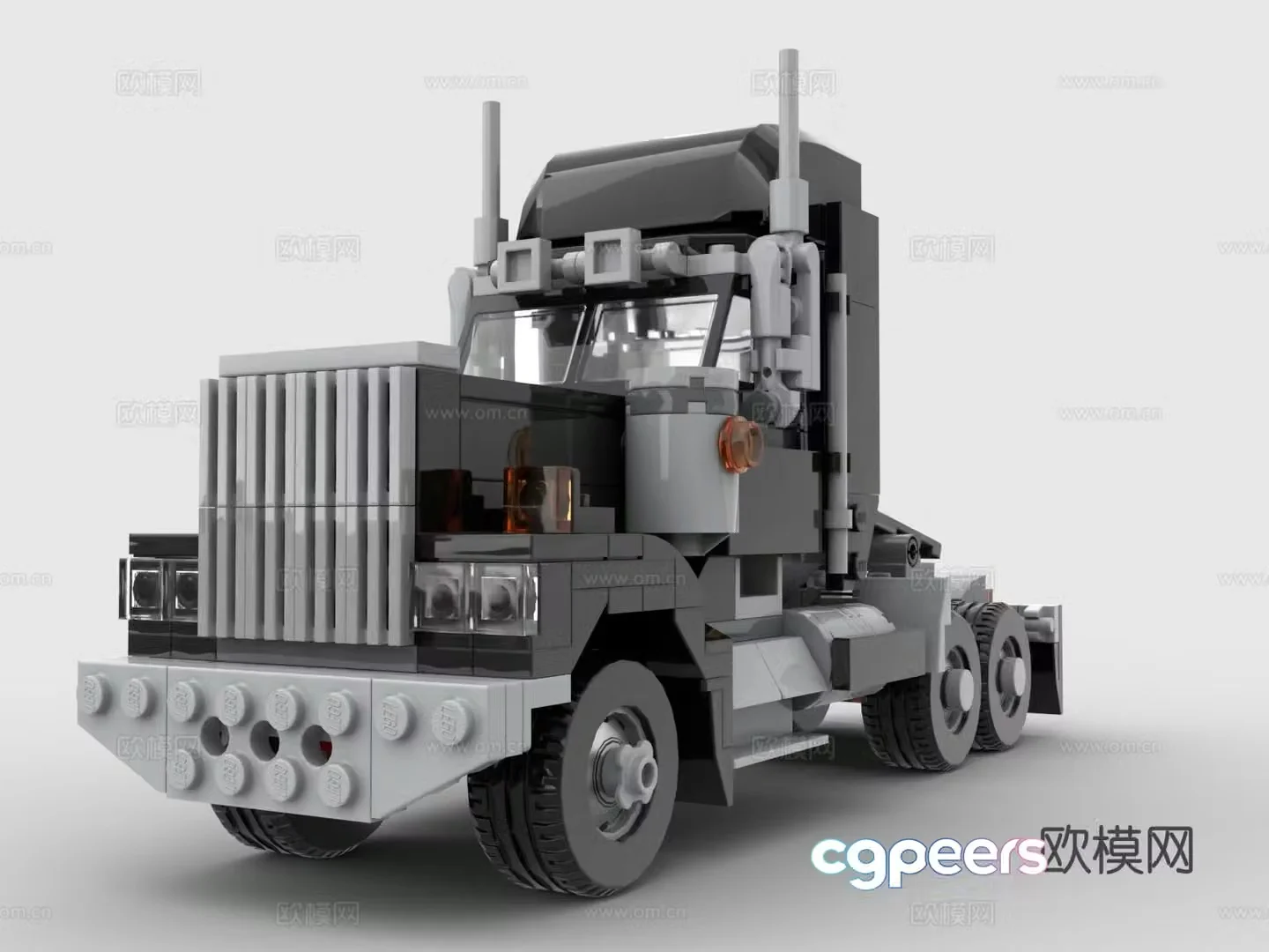 LEGO LEGO toys building blocks truck front 3d model