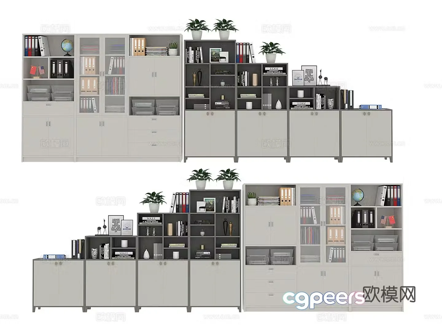 Furniture Office Desk 3d Model