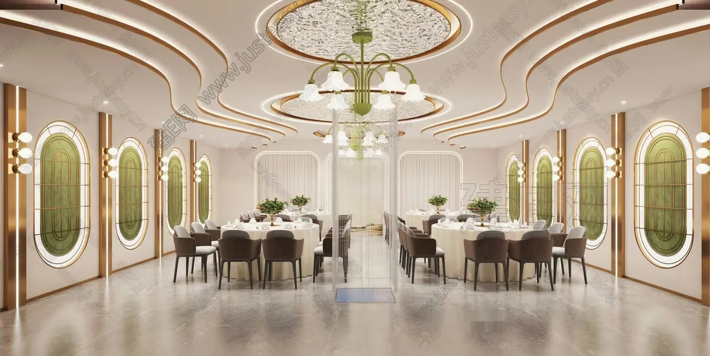 Luxurious Dining Room 3D Model – 4668 – VRAY Render