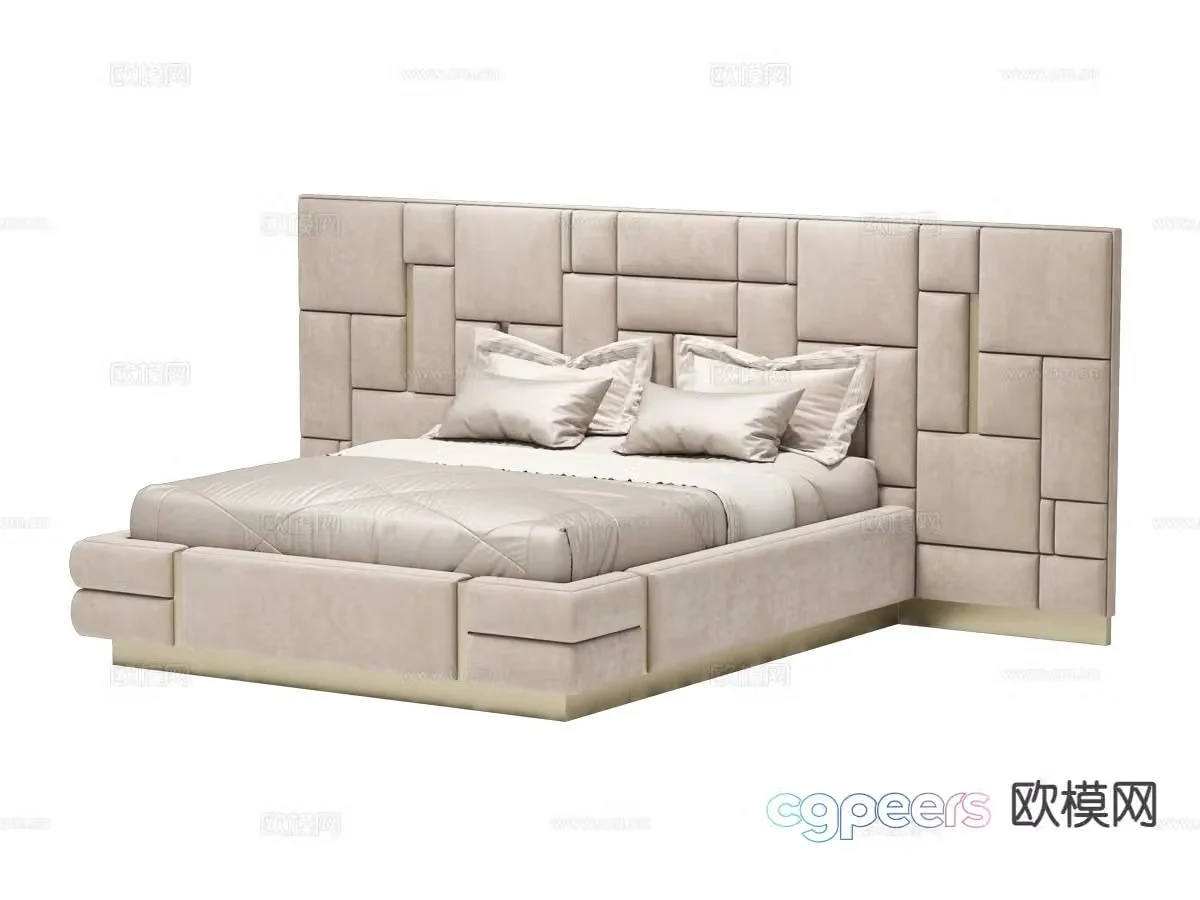 Visionnaire-BELOVED double bed 3d model