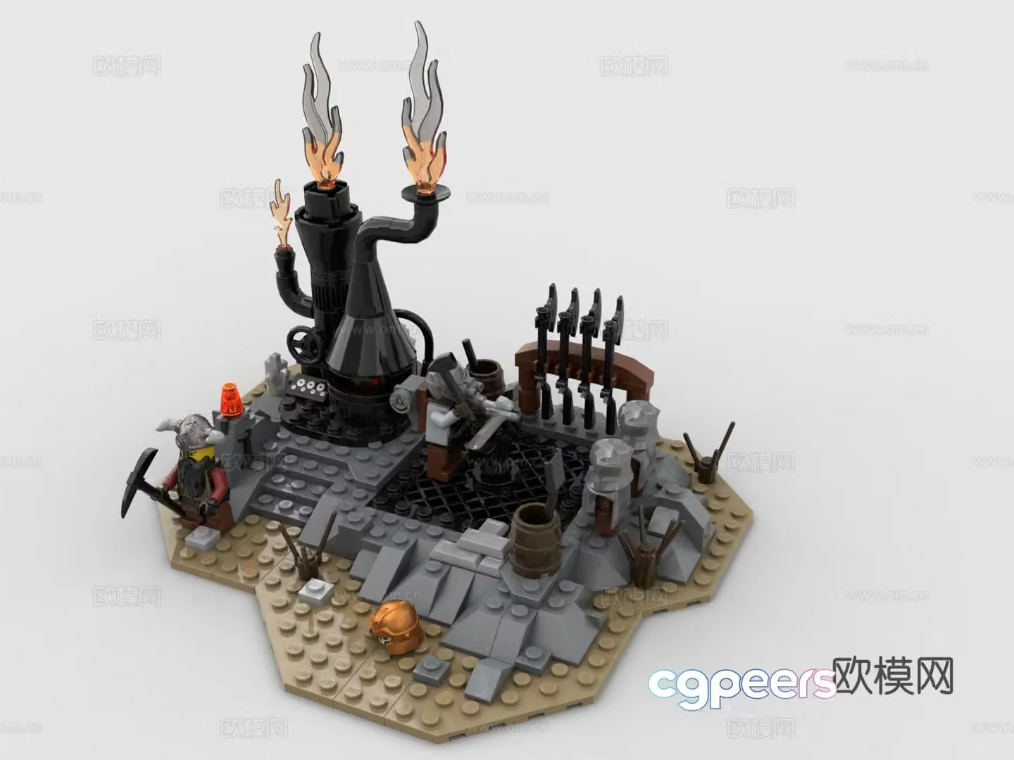 LEGO LEGO toys building block game scene 3d model