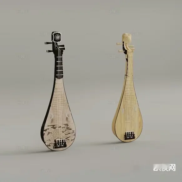A Musical Instrument 3D Model – 5692 – VRAY Render
