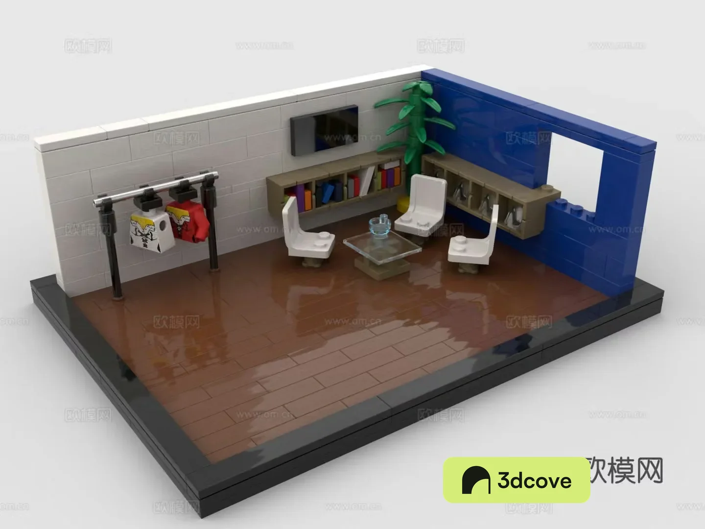 LEGO Toys Building Blocks Waiting Room Lounge