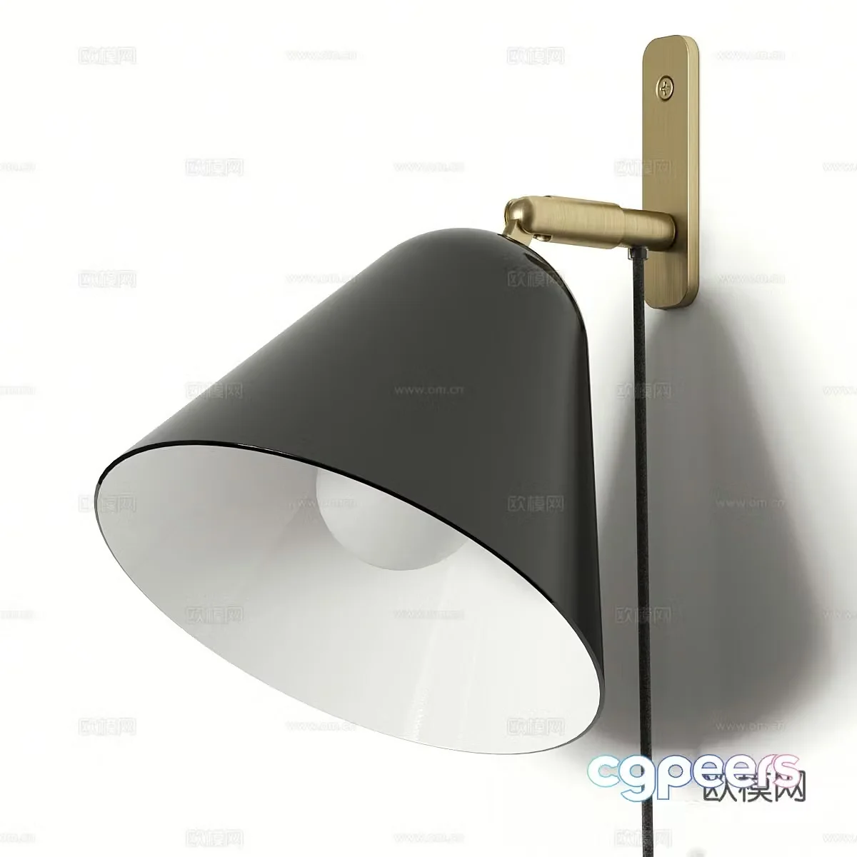 Modern wall light 3d model