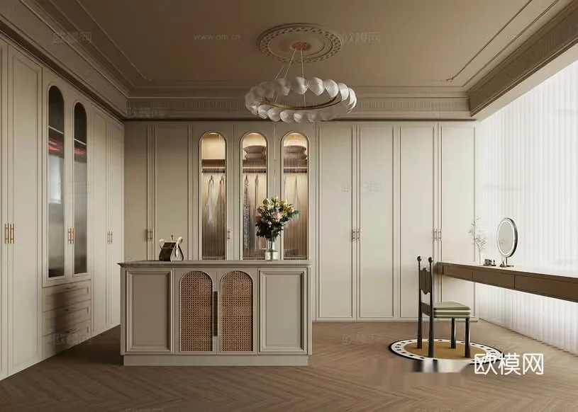 Modern Luxury Dressing Room 3D Model – 14903 – VRAY Render