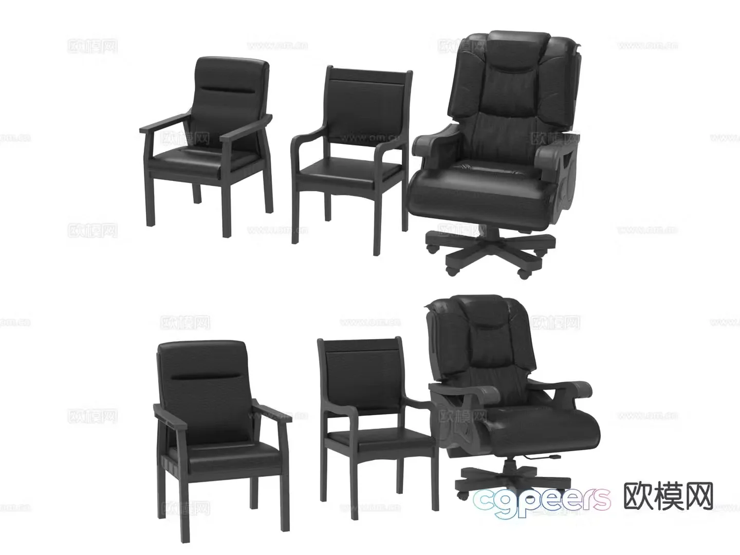 Office chair executive chair boss chair armchair 3d model