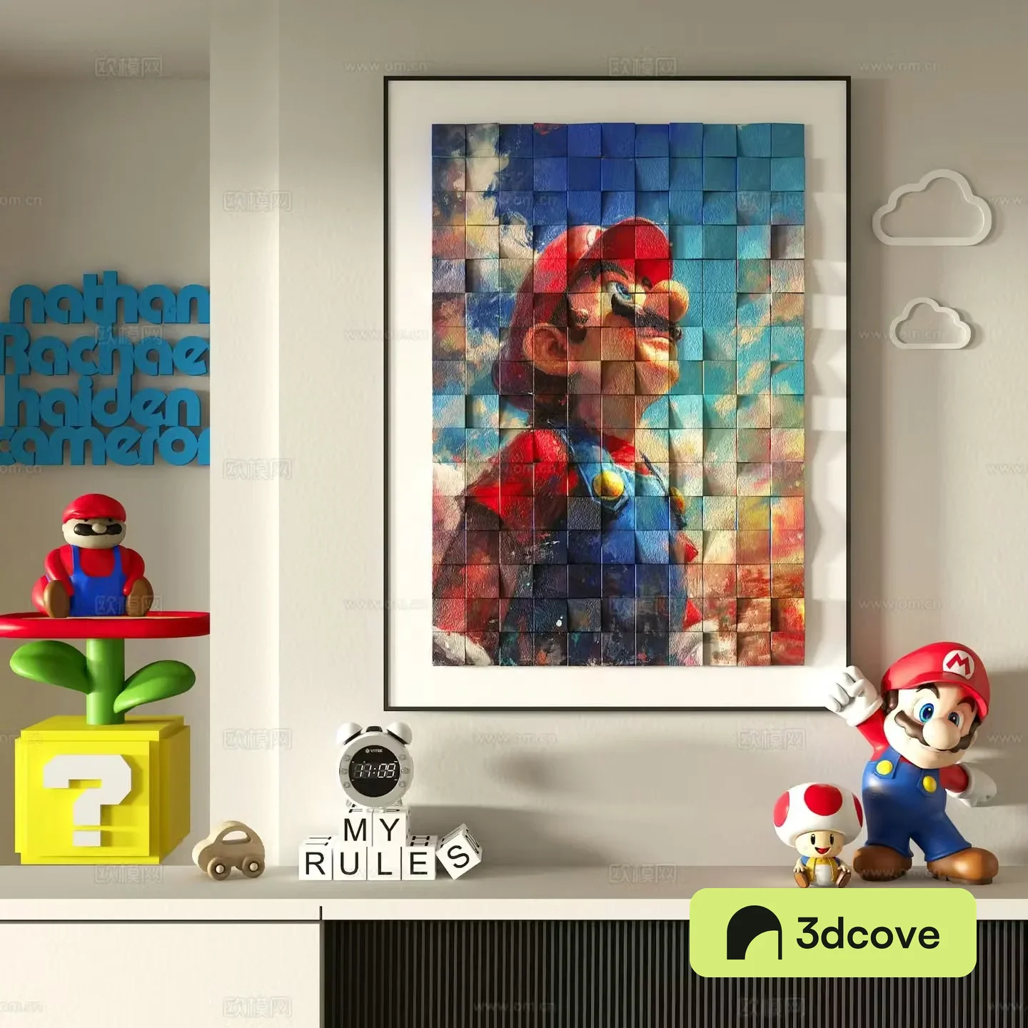 Cartoon decorative hanging painting children’s painting hanging painting