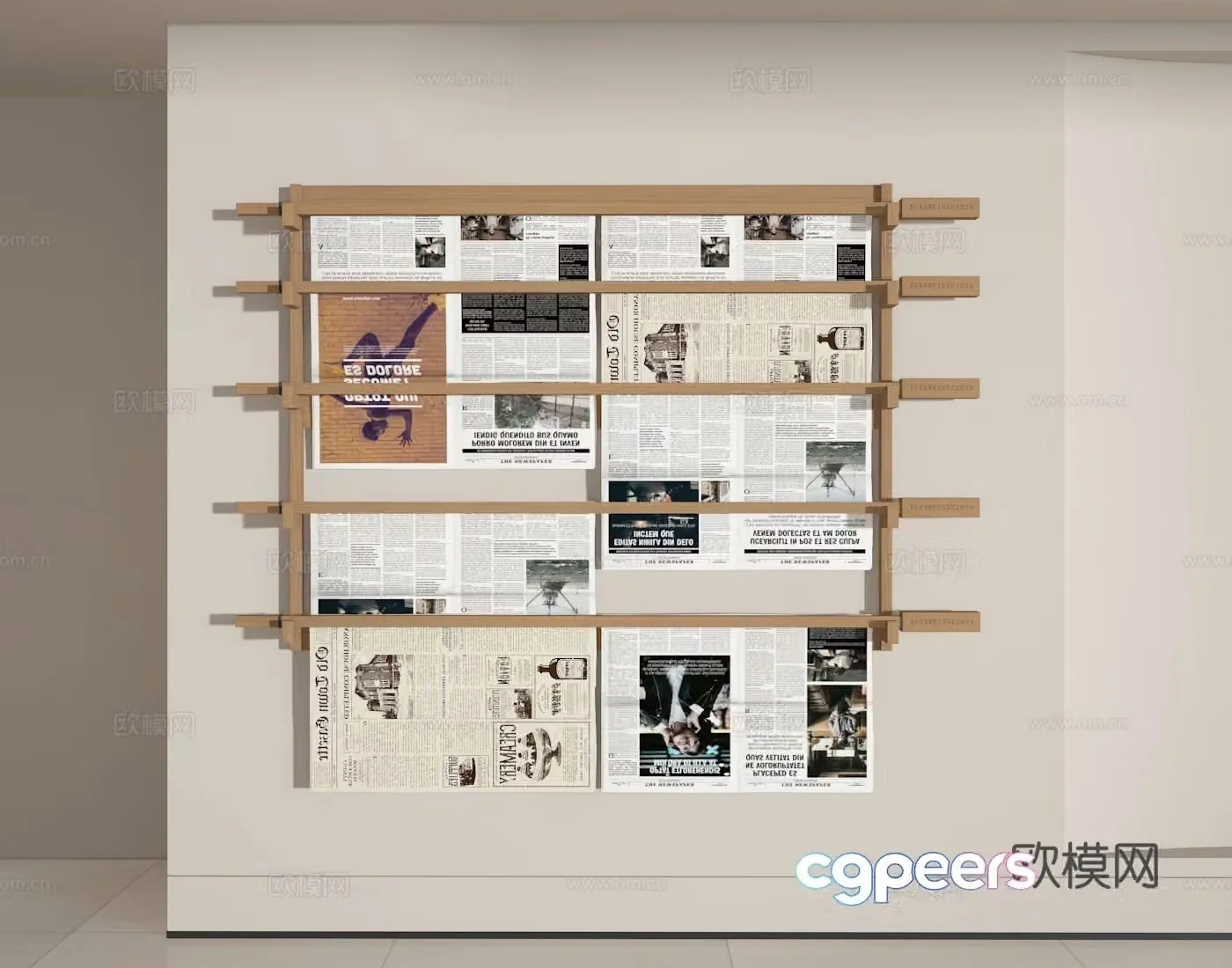 Newspaper stand 3d model