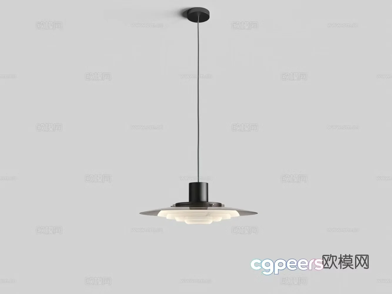Modern metal chandeliers restaurant chandeliers 3d model
