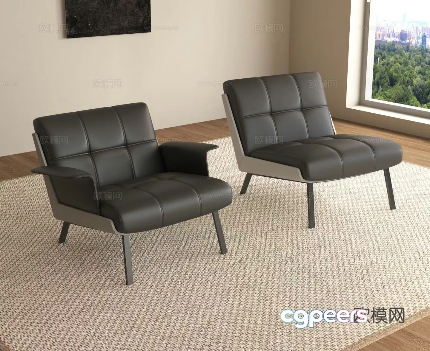 Sofa chair casual chair single chair chair 3d model