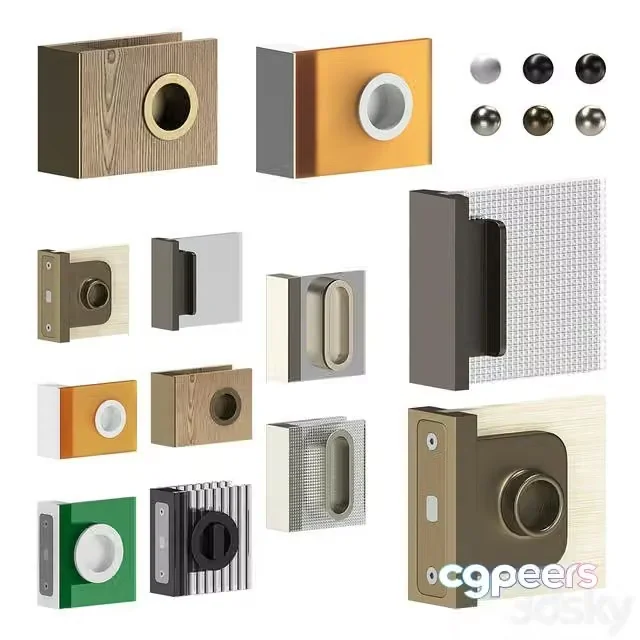 3ds Max Free – Door handles Glas Italia 04