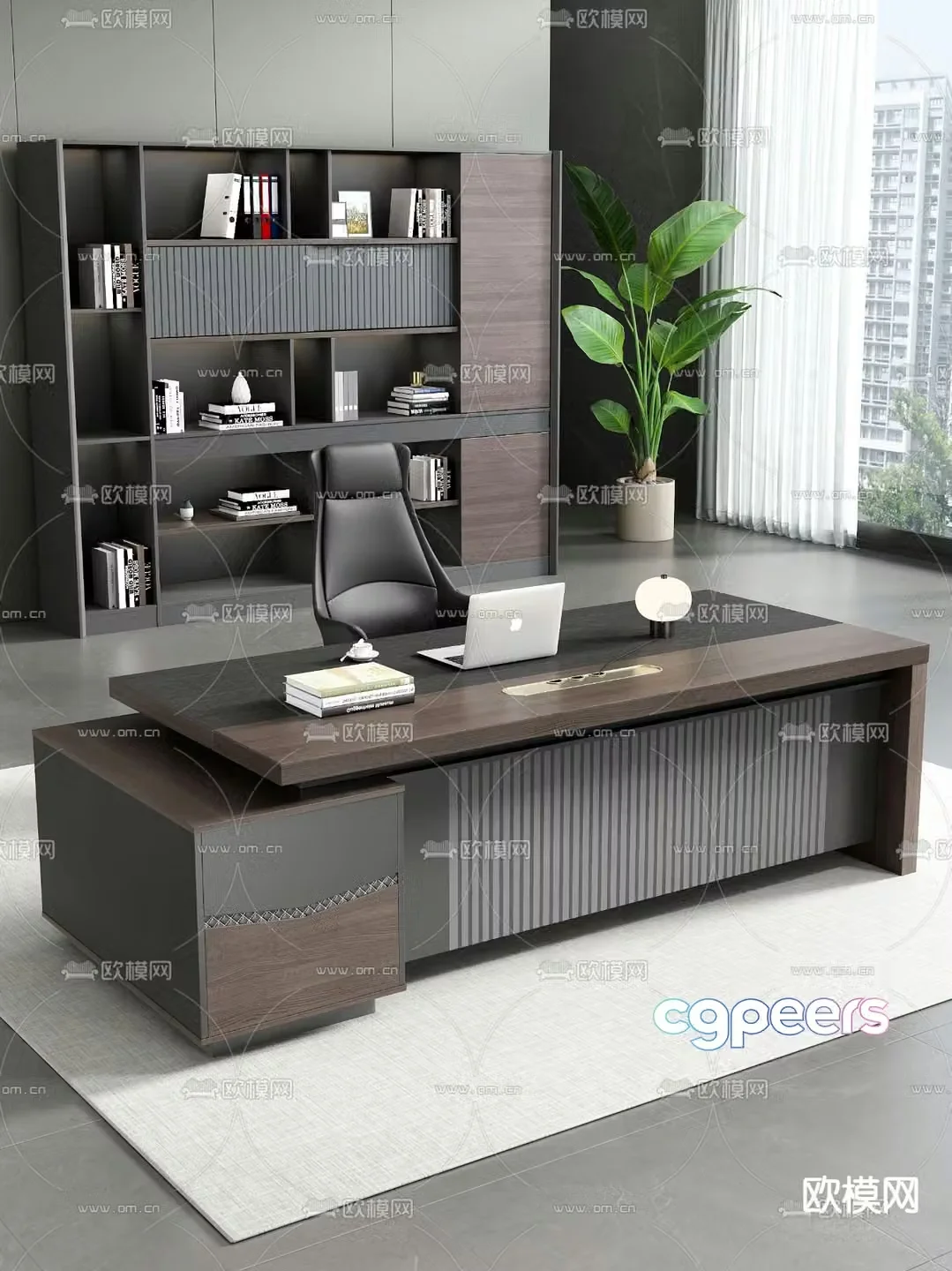 Desk desk desk boss desk 3d model
