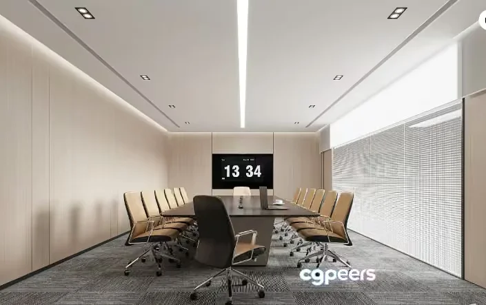 Modern Conference Room 3D Model – 12168 – VRAY Render