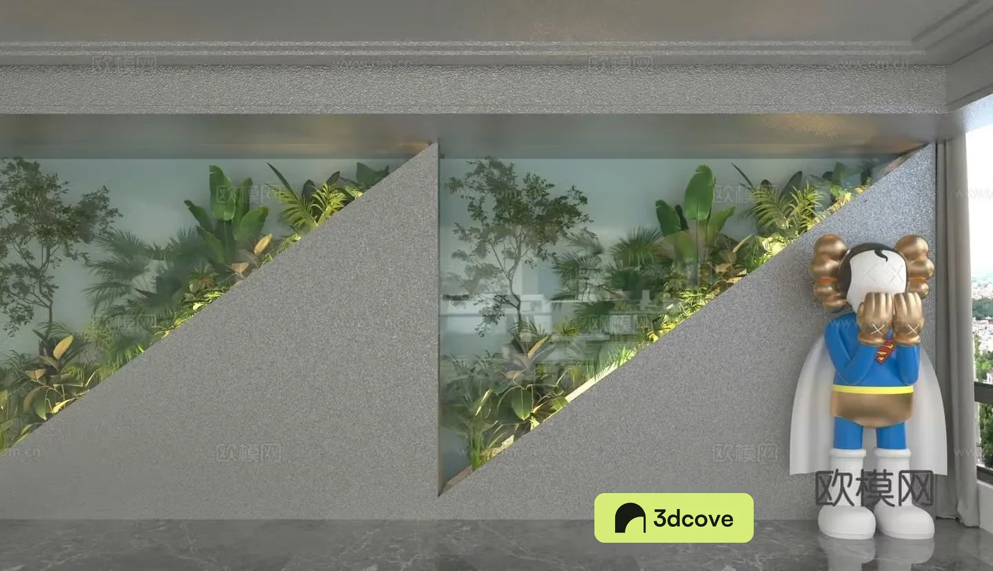 Modern background wall