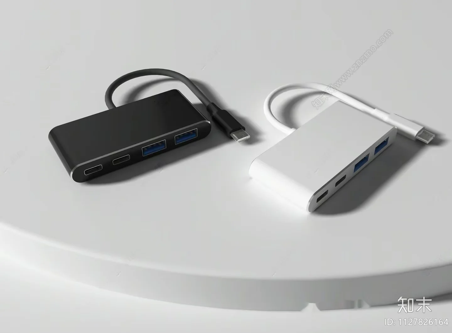 A Usb Hub With Multiple Ports 3D Model – 6497 – VRAY Render