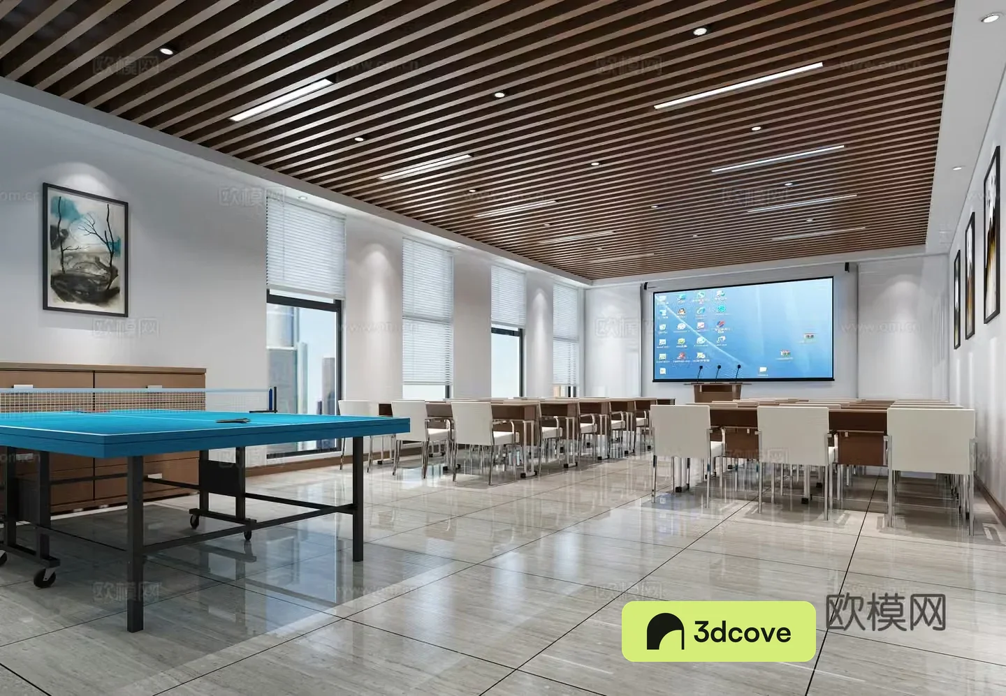 Modern conference room training room