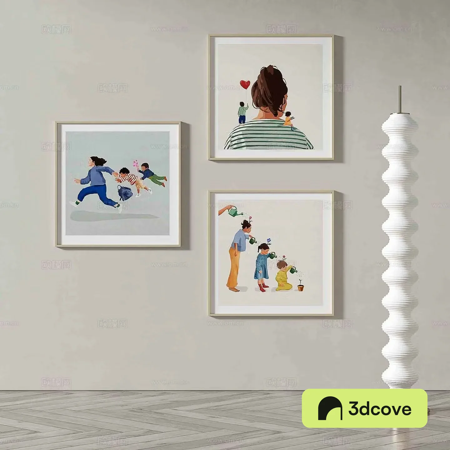 Modern minimalist painting cartoon decorative painting