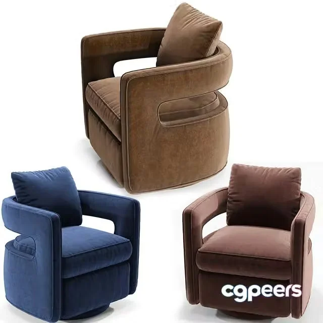 3ds Max Free – Kennedy Navy Swivel Chair