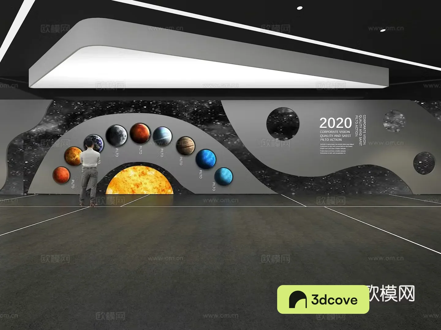 Cultural wall Cosmic cultural wall Display wall Theme wall Exhibition hall Campus culture Corridor