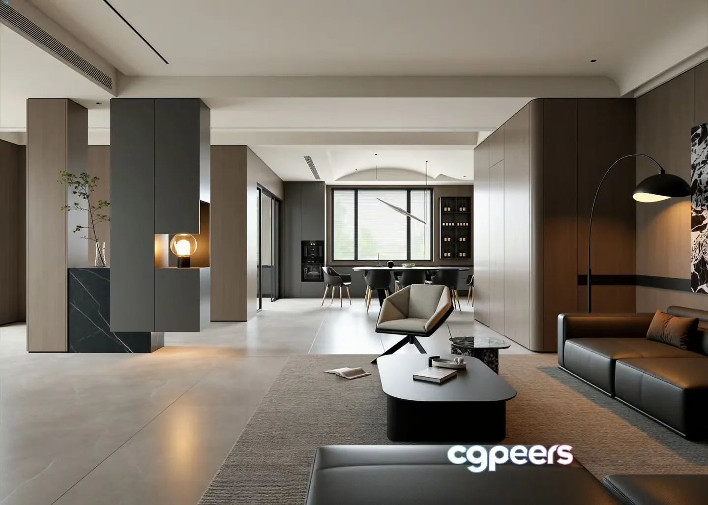 Modern Living Room 3D Model – 22852 – VRAY Render