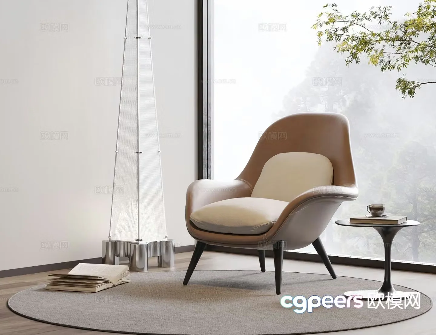 Modern lounge chair 3d model