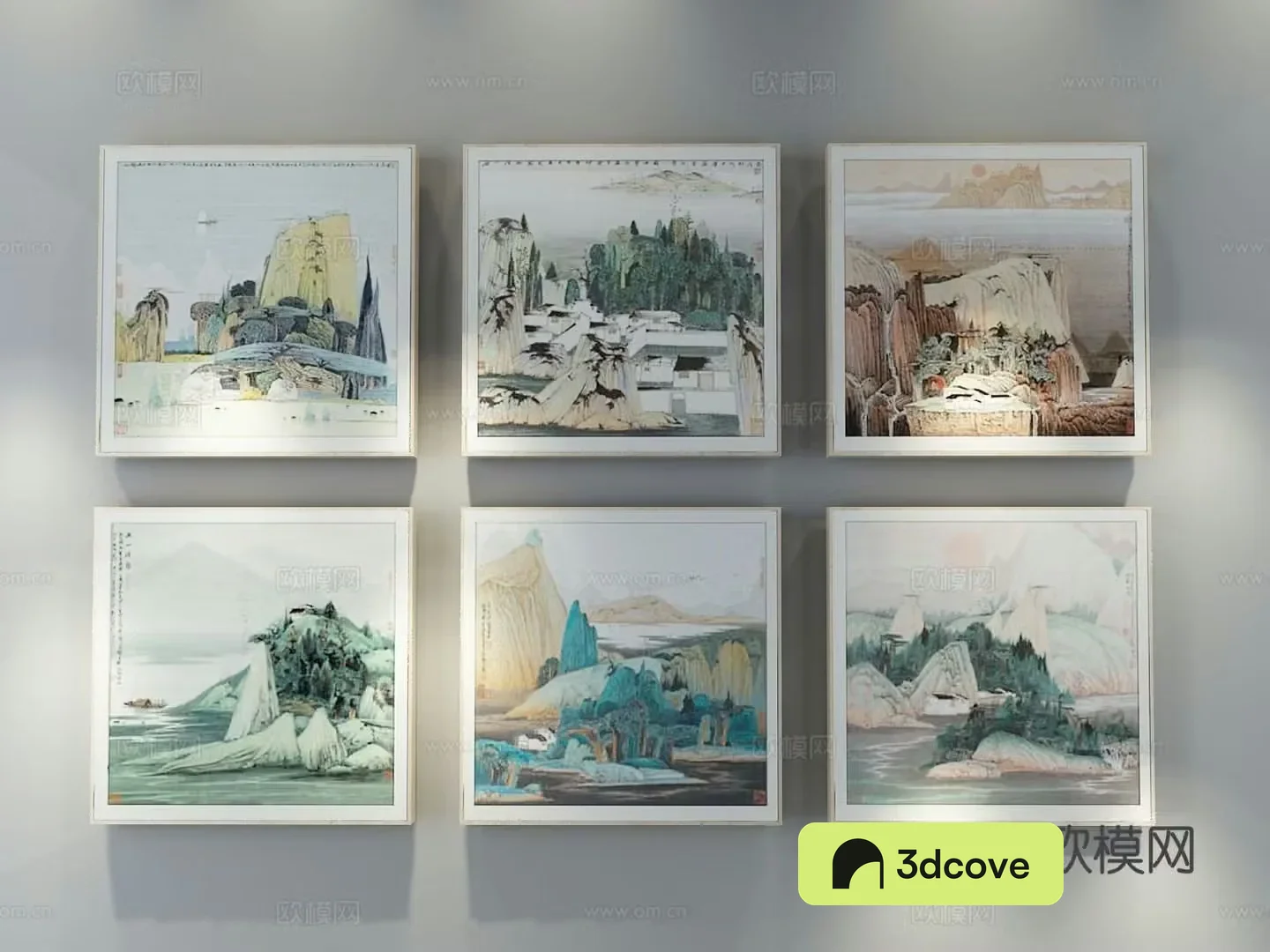 New Chinese style decorative painting landscape painting hanging painting