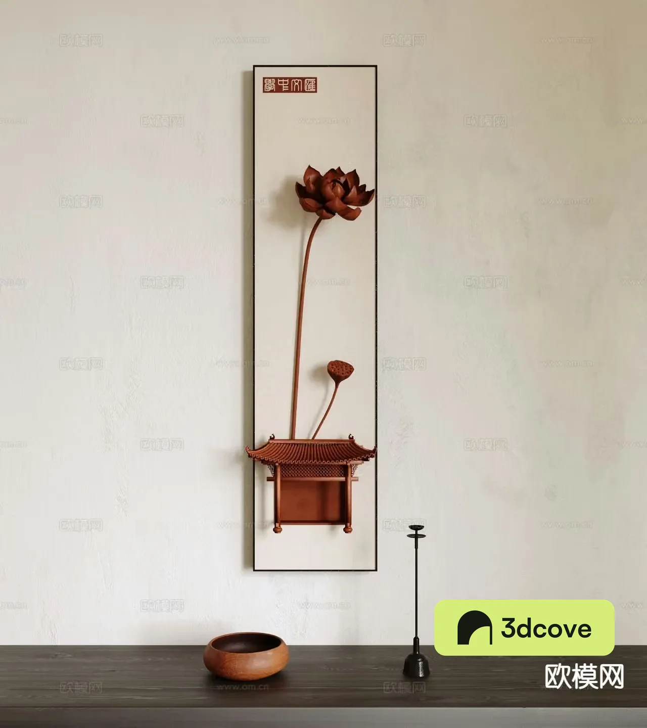 New Chinese style three-dimensional hanging painting art painting decorative painting