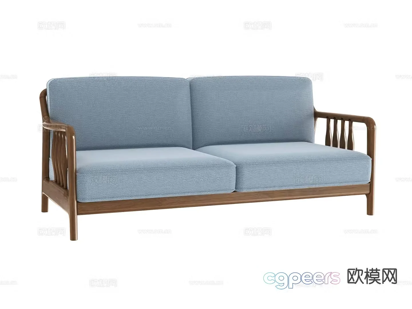 Double sofa 3d model