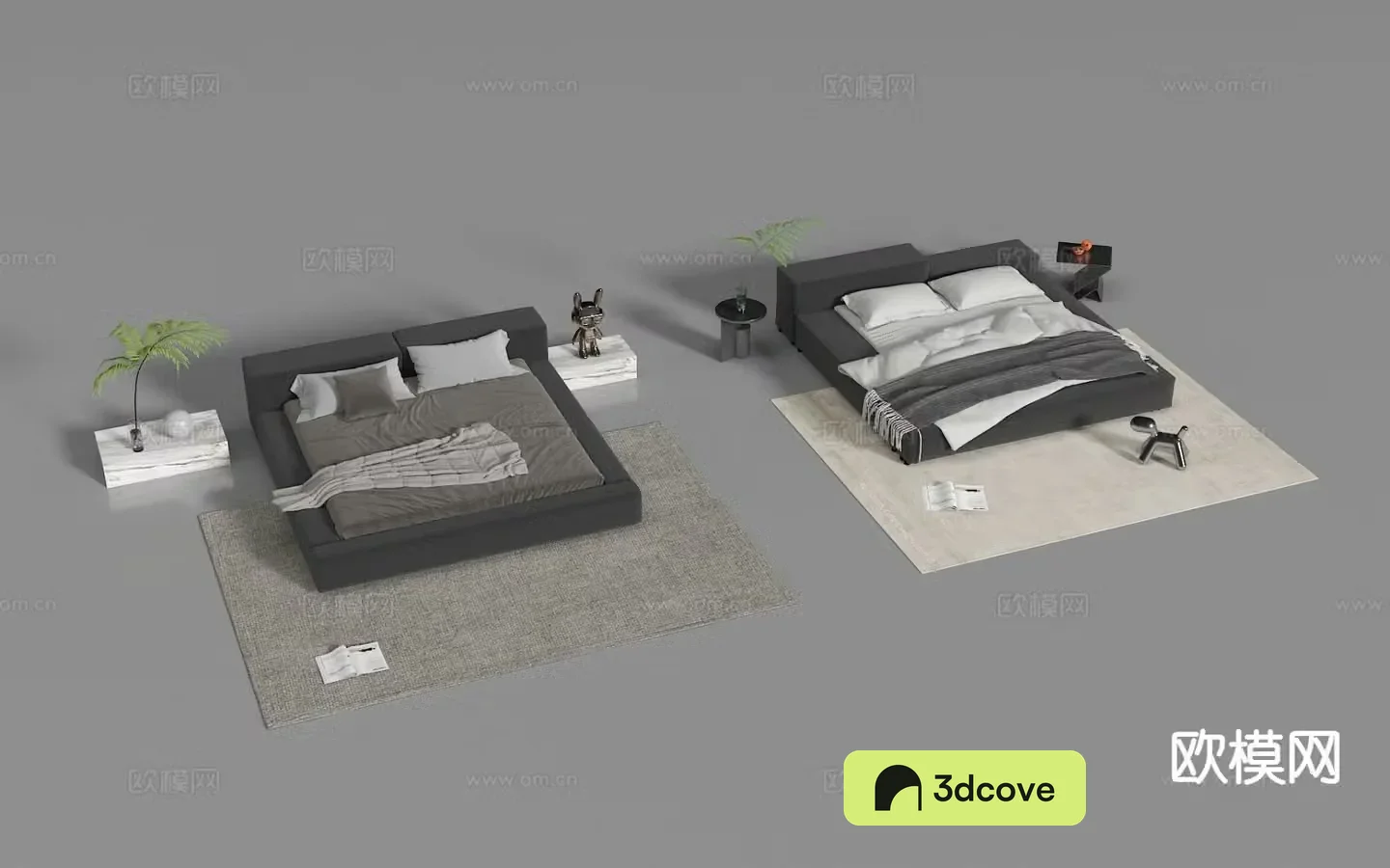 Modern double bed