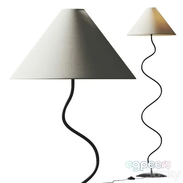 3ds Max Free – West Elm Zigzag Floor Lamp