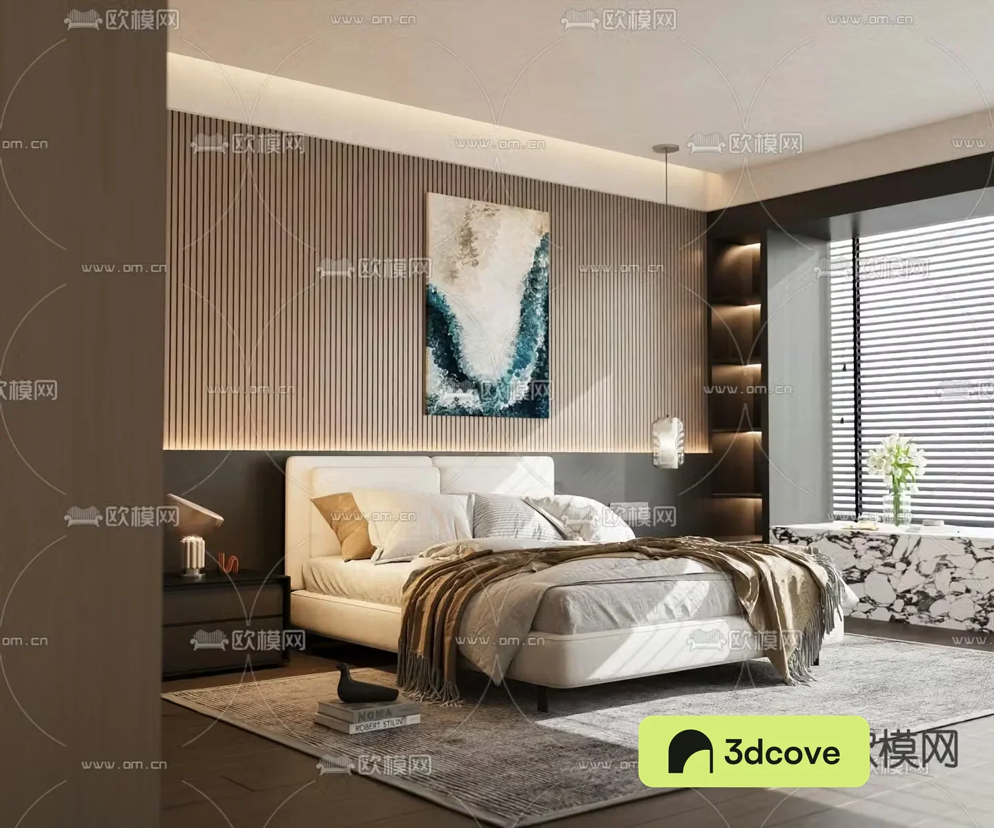 Modern double bed