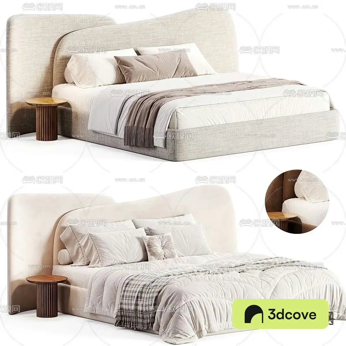 Simple double bed