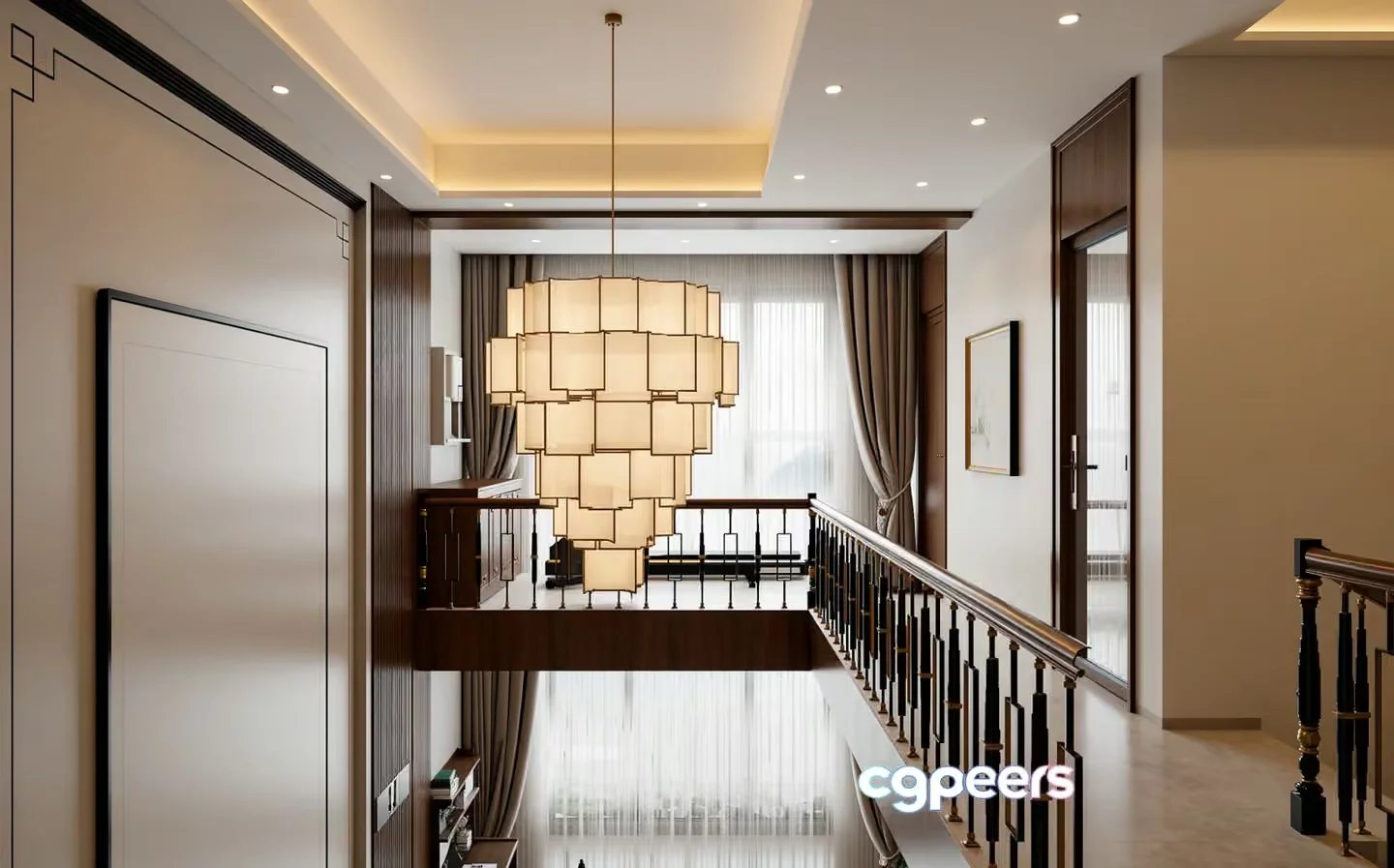 Modern Light Fixture 3D Model – 16427 – VRAY Render