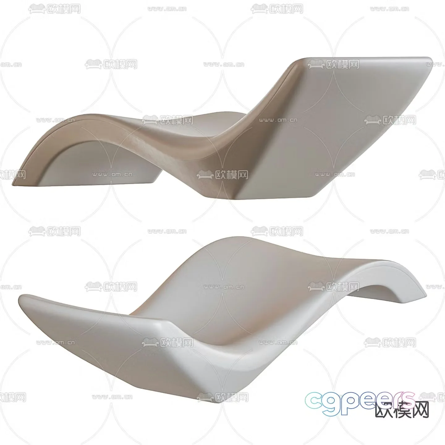 MYYOUR outdoor lounge chair sun chair balcony chair 3d model