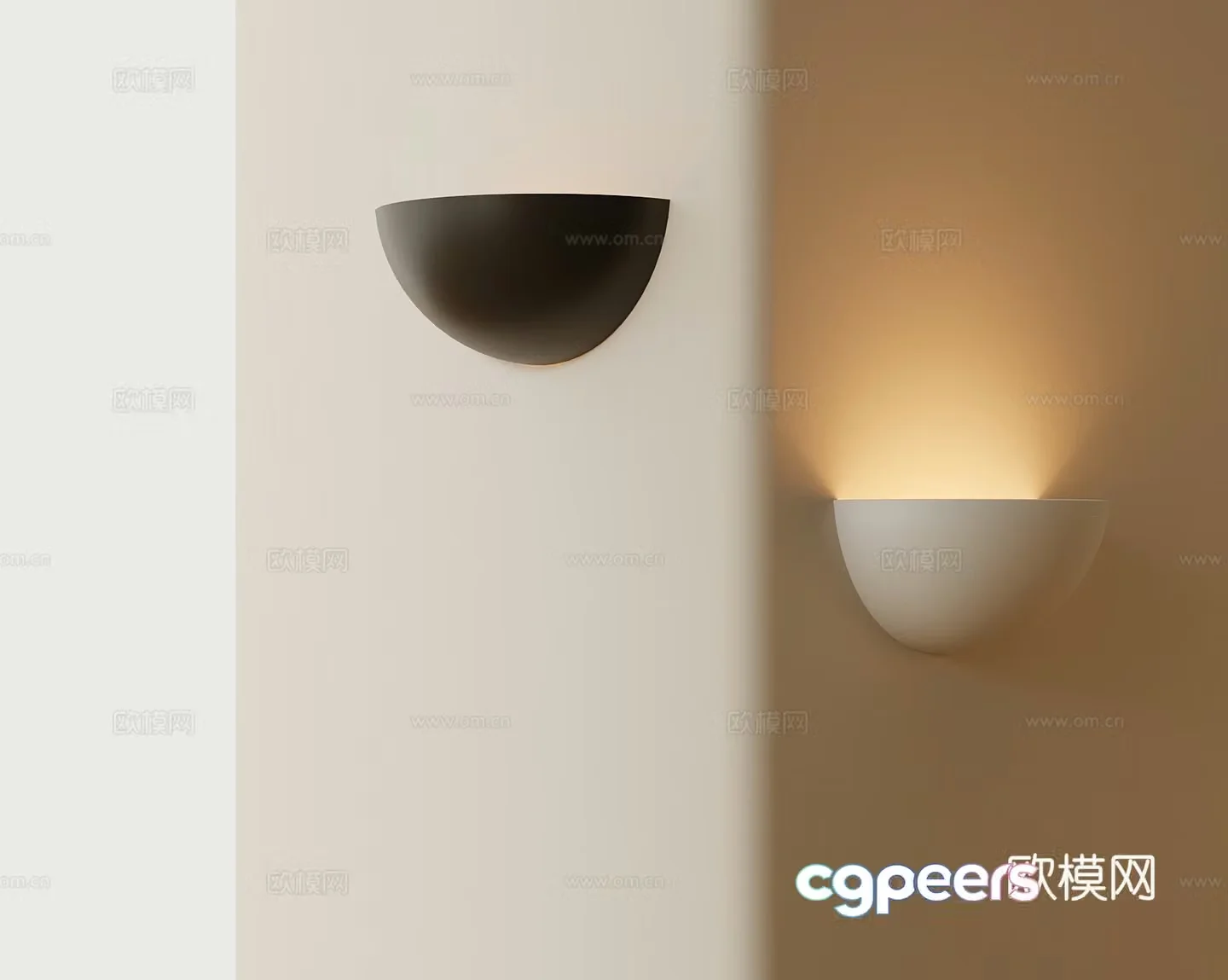 Wall lamp Modern minimalist art wall lamp 3d model