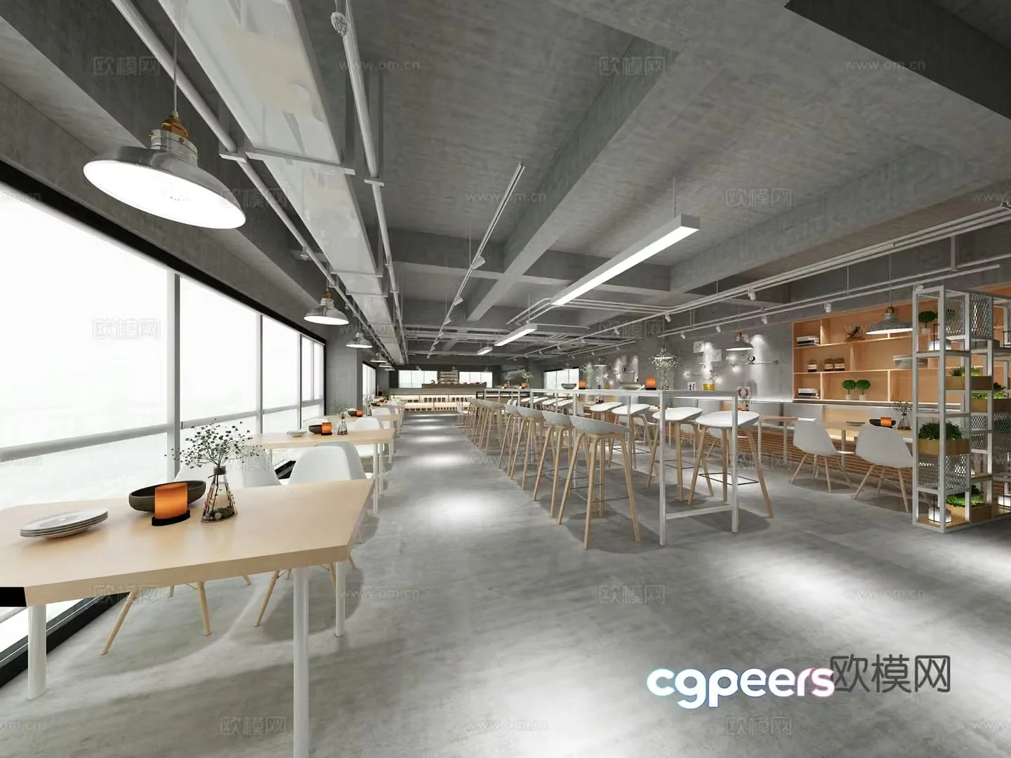 Staff canteen Staff canteen 3D model