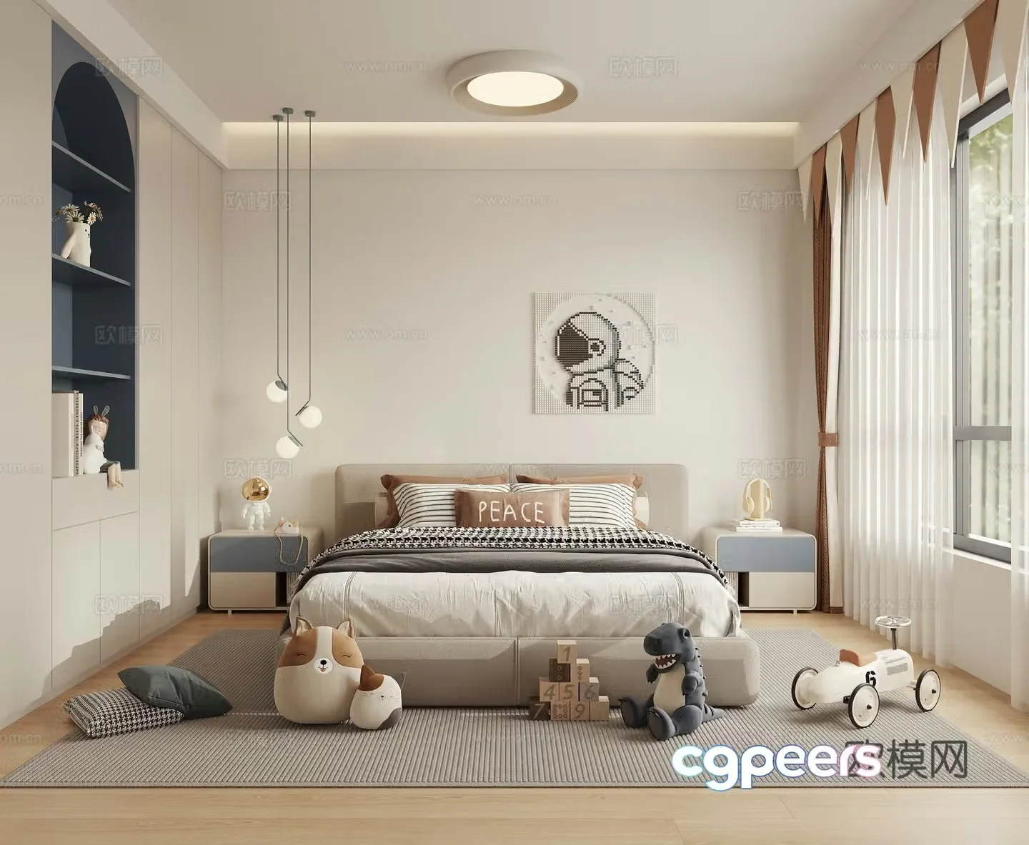 Children’s room boy’s room 3d model