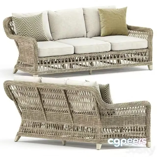 3ds Max Free – Arbor sofa 3 seat by Janus et Cie