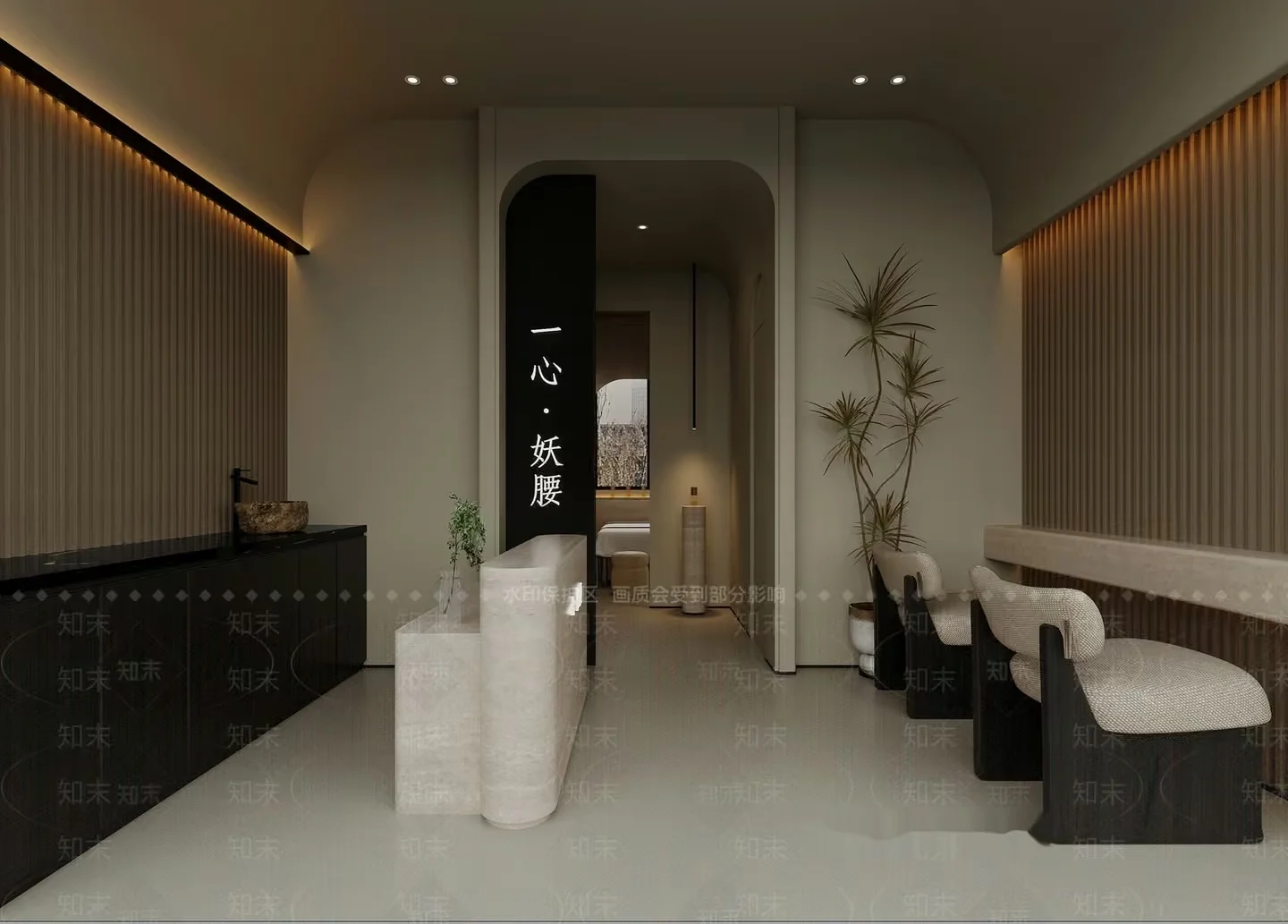 Modern Spa Interior 3D Model – 10129 – VRAY Render