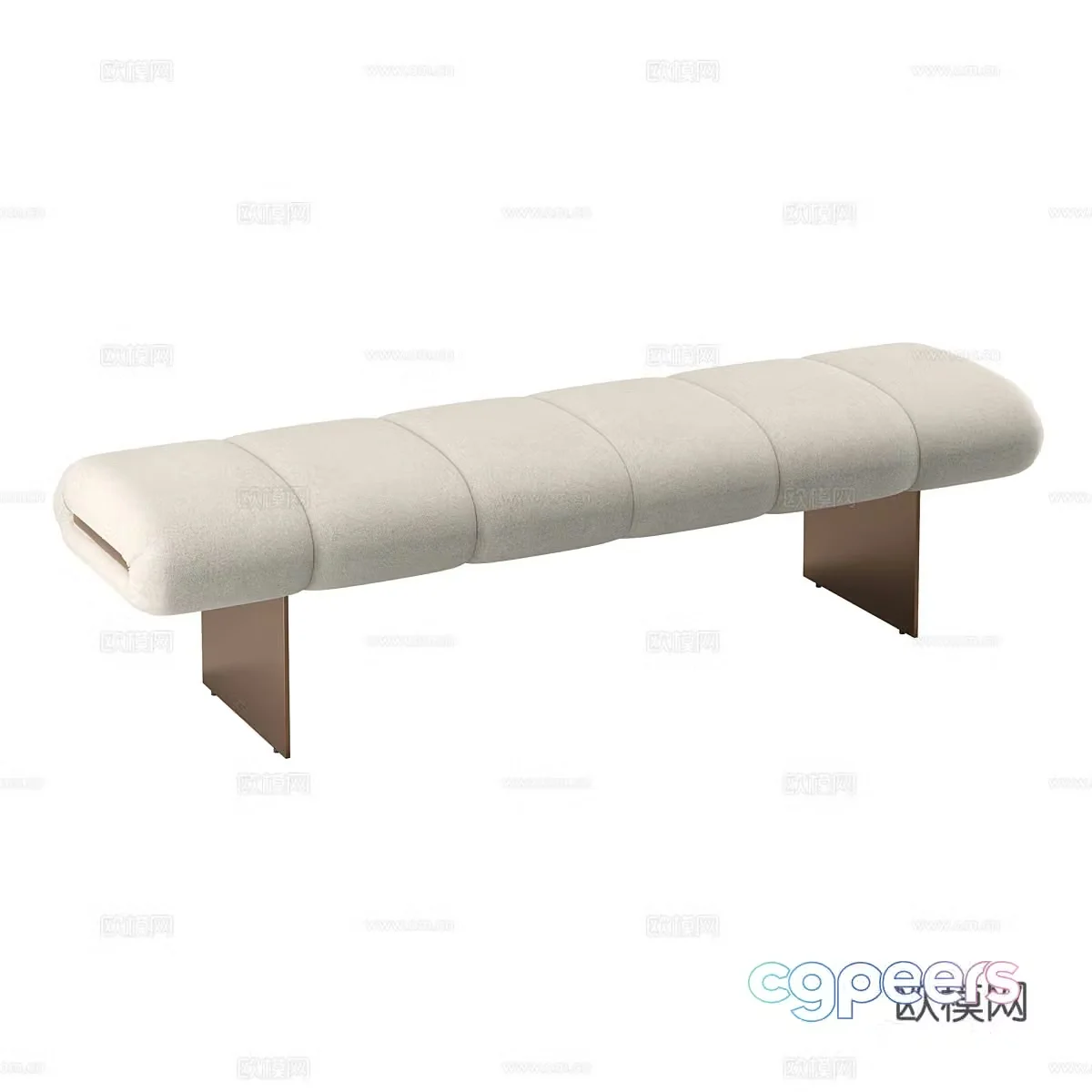 Modern simple sofa stool stool simple stool square stool 3d model