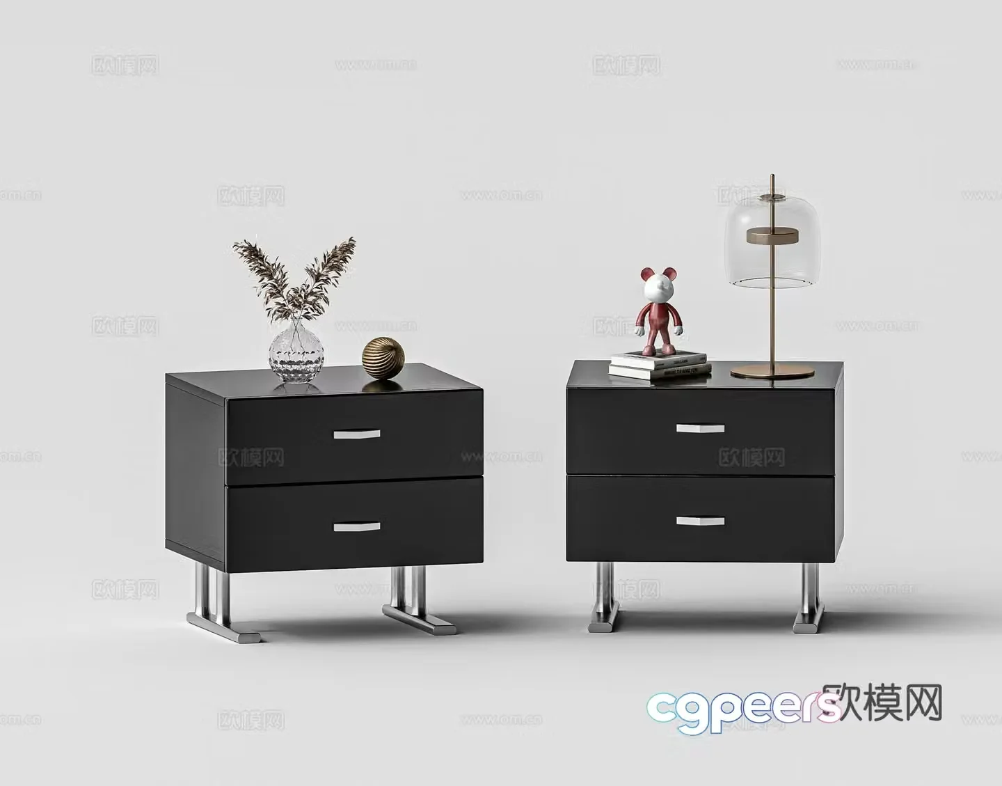 Modern night table 3d model