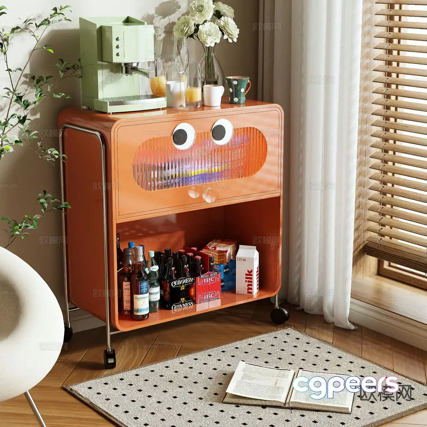 Sideboard snack cabinet 3d model