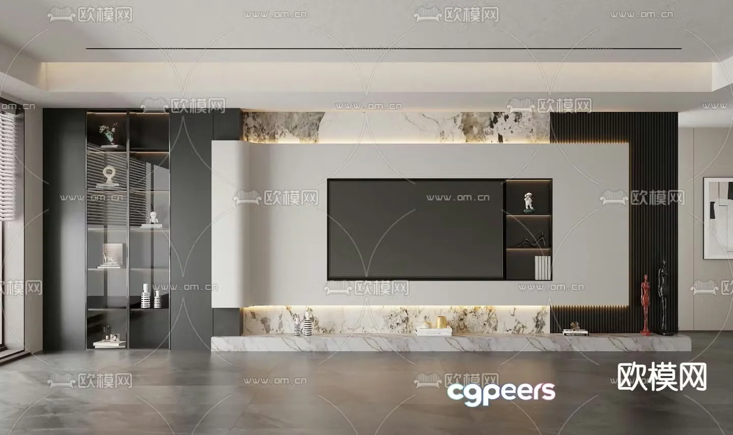 TV background 3d model