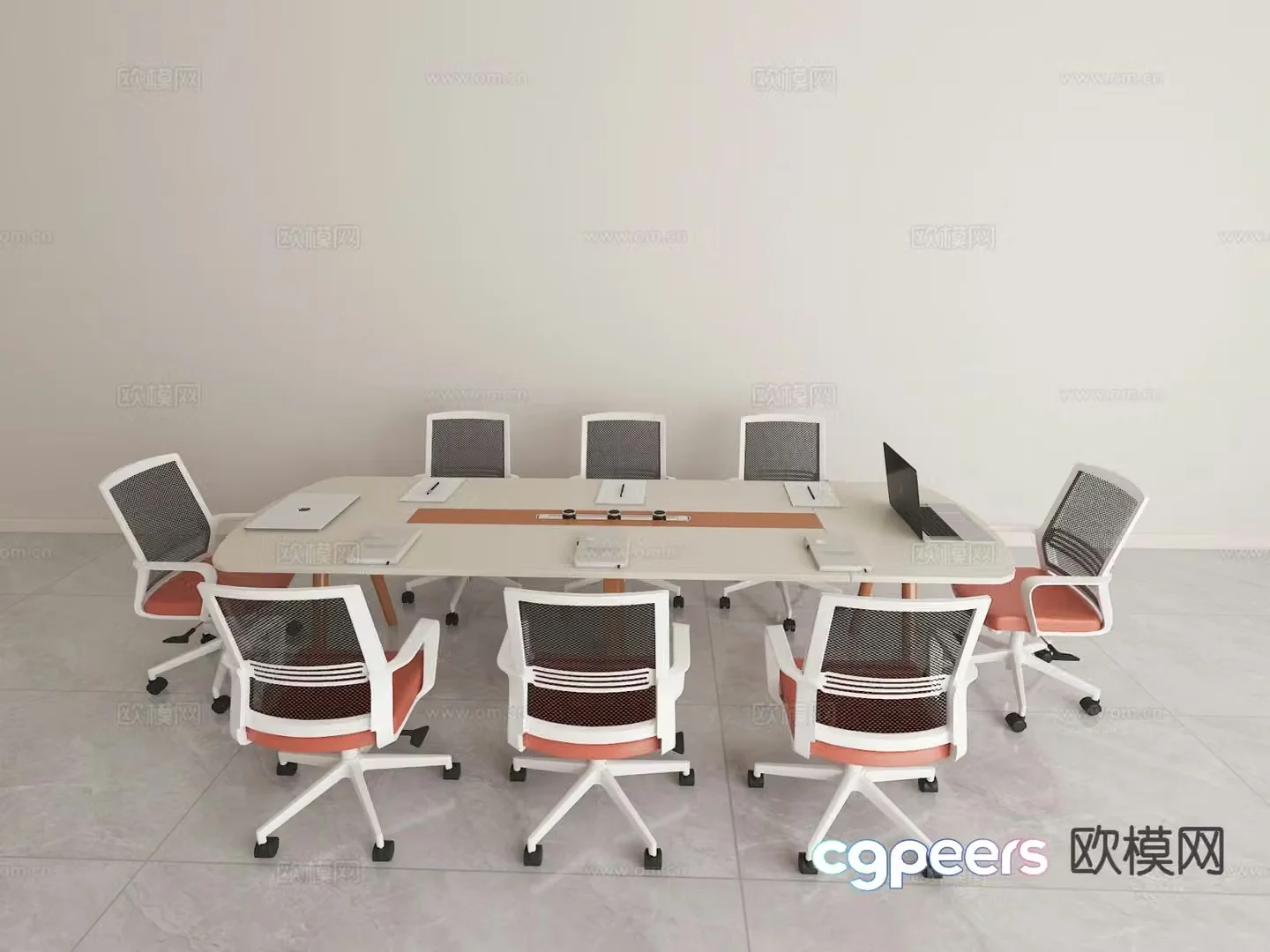 Modern conference table conference table 3d model