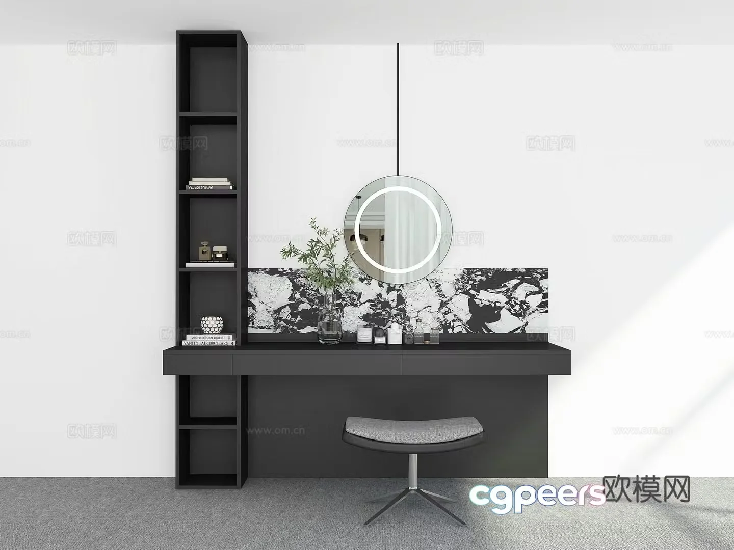 Modern dressing table 3d model
