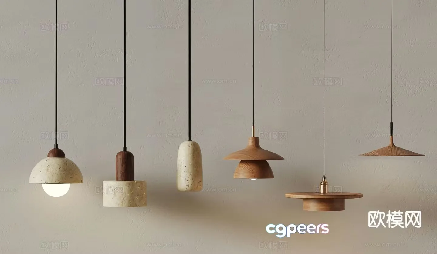 Medieval style small chandelier 3d model