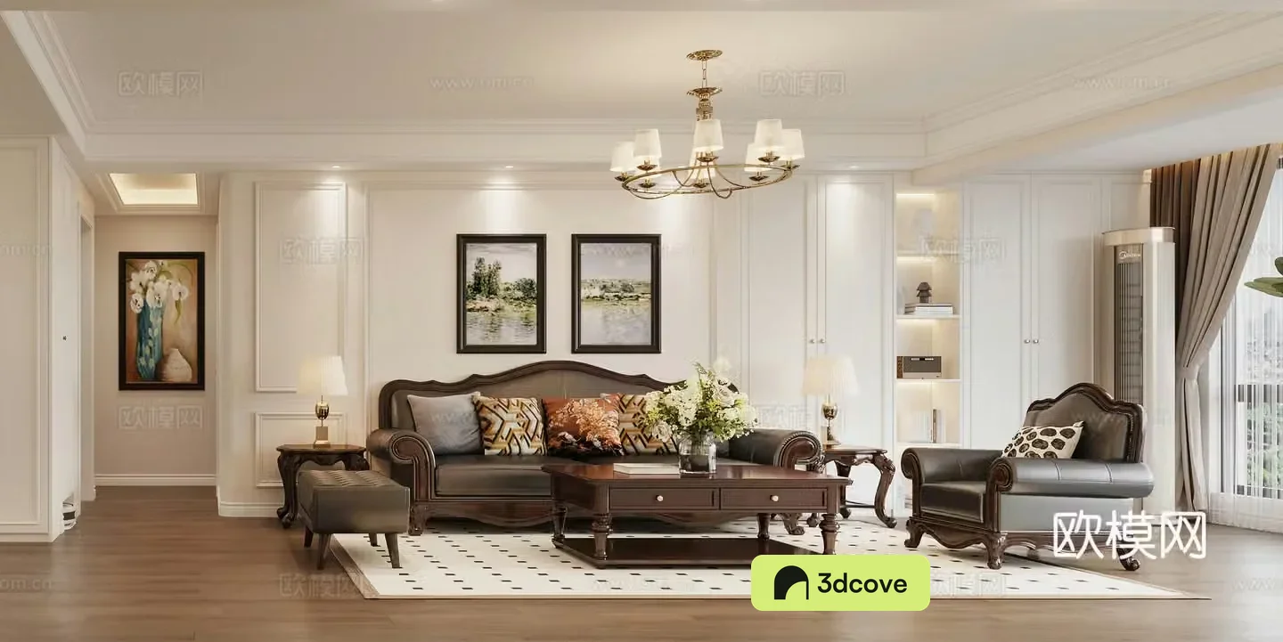 American living and dining room