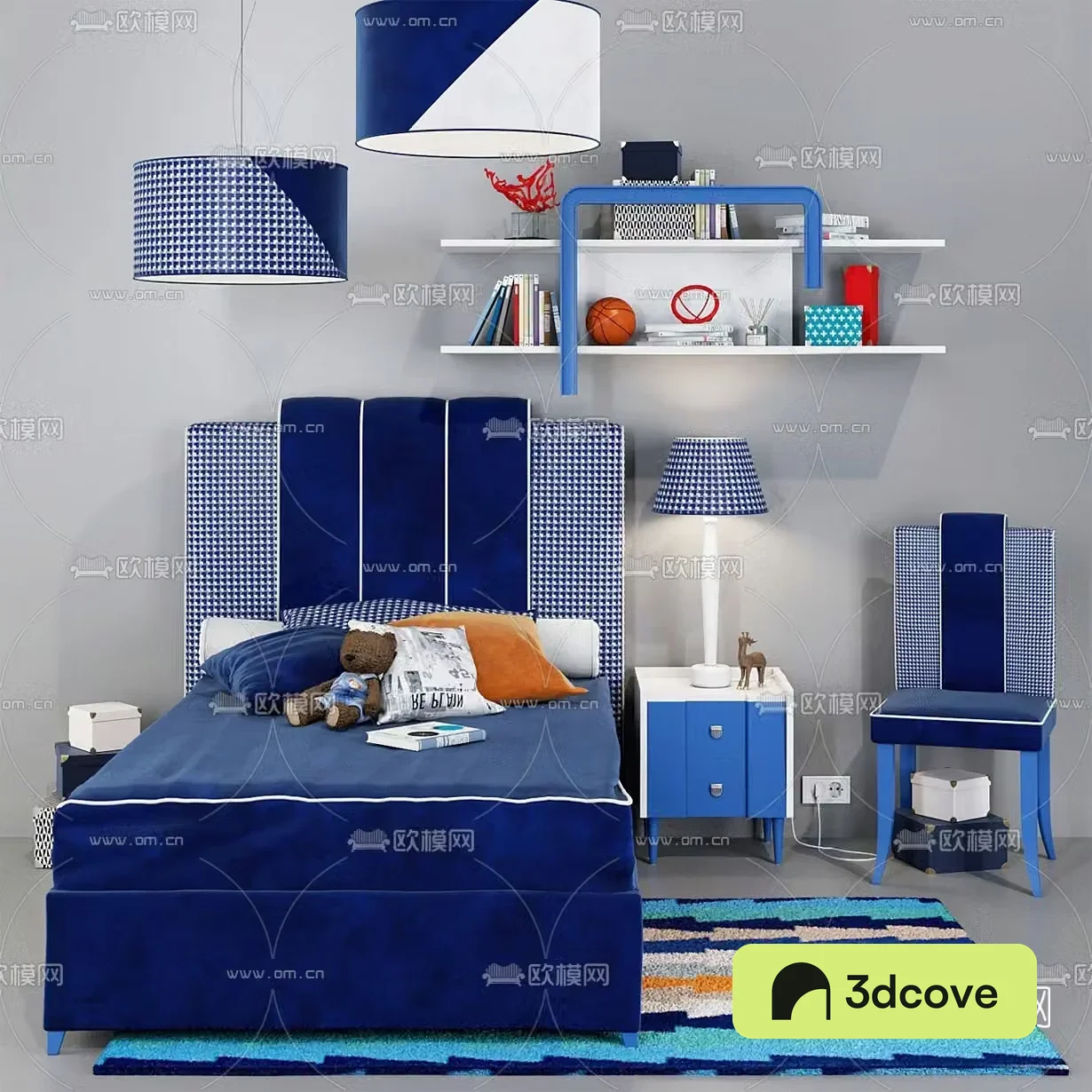 Nordic fabric children’s bed