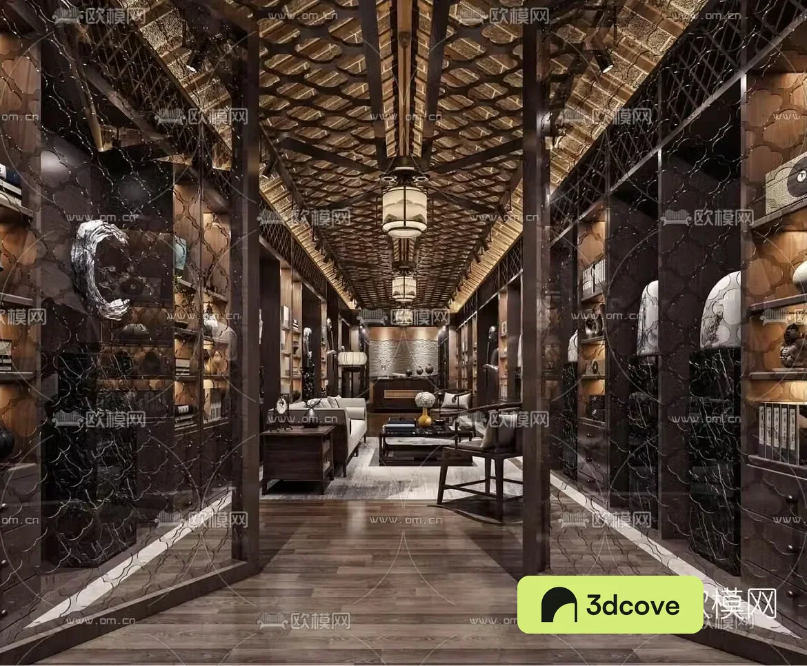 new Chinese style club reception room